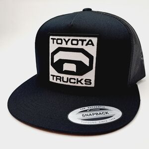 Toyota Trucks Embroidered Patch Flat bill Trucker Mesh Snapback Cap